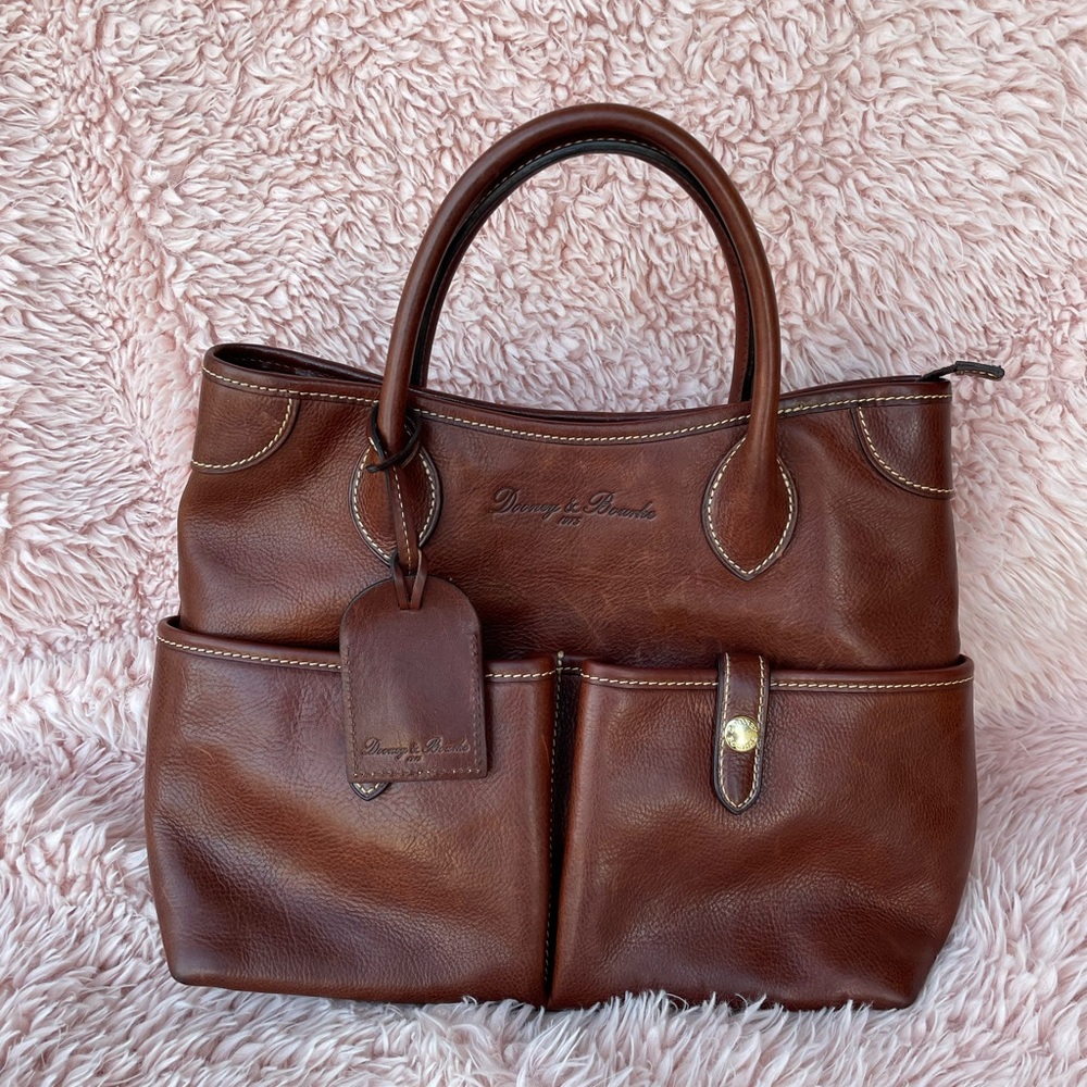 Vintage 1975 Dooney & Bourke Florentine Vacchetta Shoulder Bag